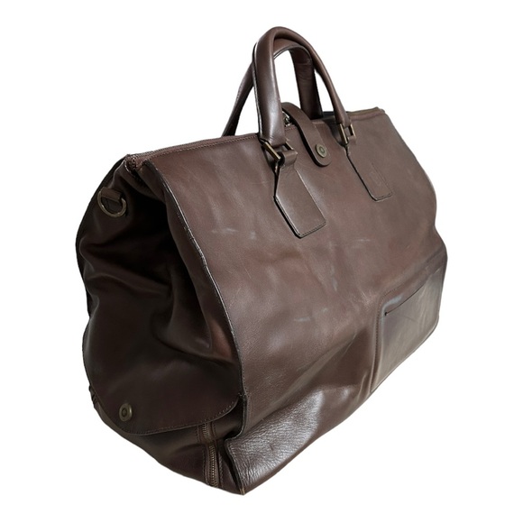 Ports 1961 Brown  Leather Travel Bag - Picture 1 of 10
